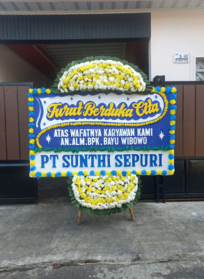 Papan Bunga Duka di Jombang Wetan